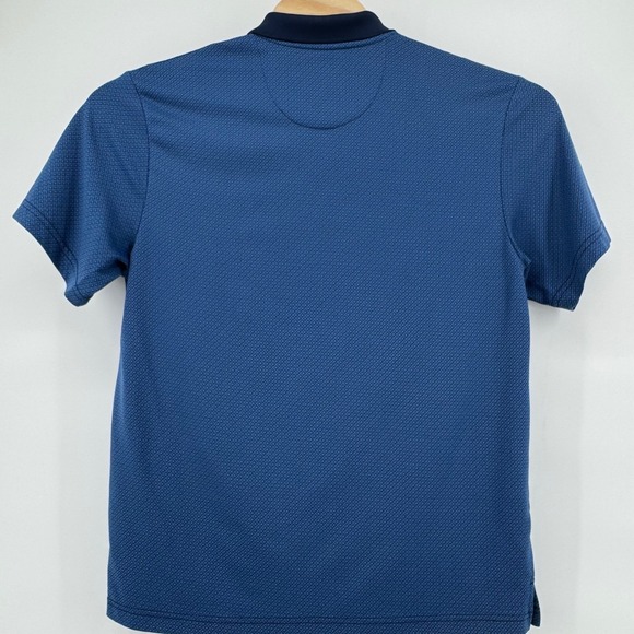 PGA TOUR Mens Casual Blue Geometric Print Short Sleeve Golf Polo Shirt Size L - Picture 5 of 9